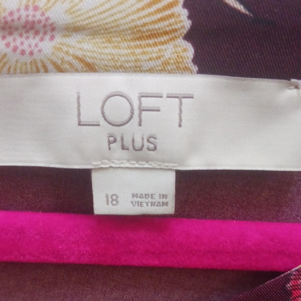 LOFT Pink and Brown Dress - Picture 7 of 10